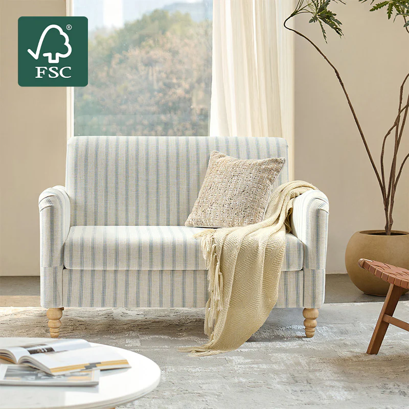 4-Piece Striped Farmhouse Living Room Set (Sofa, Loveseat, Recliner & Lift-Top Coffee Table - Image 34