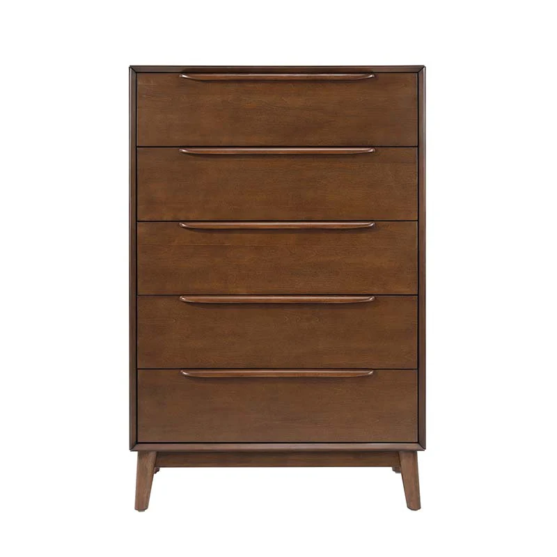 Raimunda 5-Drawer Chest Dresser with Solid Wood Frame - Image 12