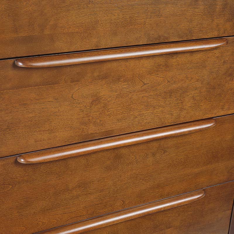 Raimunda 5-Drawer Chest Dresser with Solid Wood Frame - Image 6