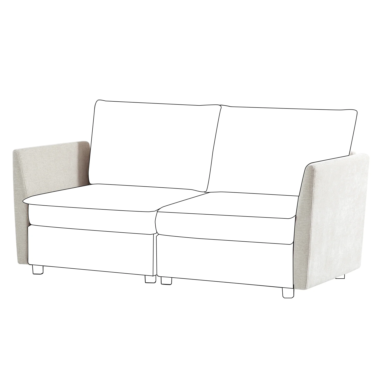 Accessories for Harmetrix Oversized Soft Sectional Couch - Image 36