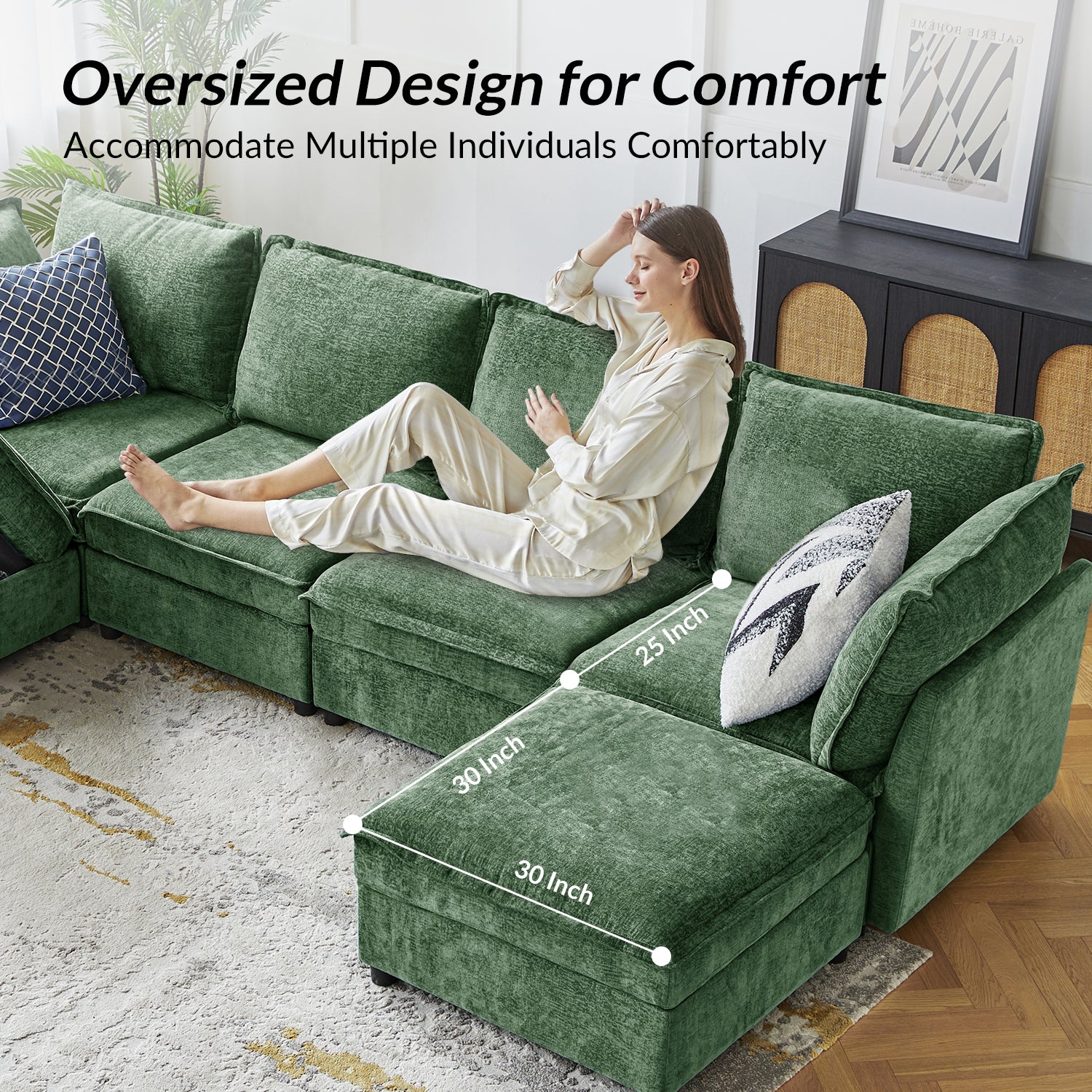 Accessories for Harmetrix Oversized Soft Sectional Couch - Image 75