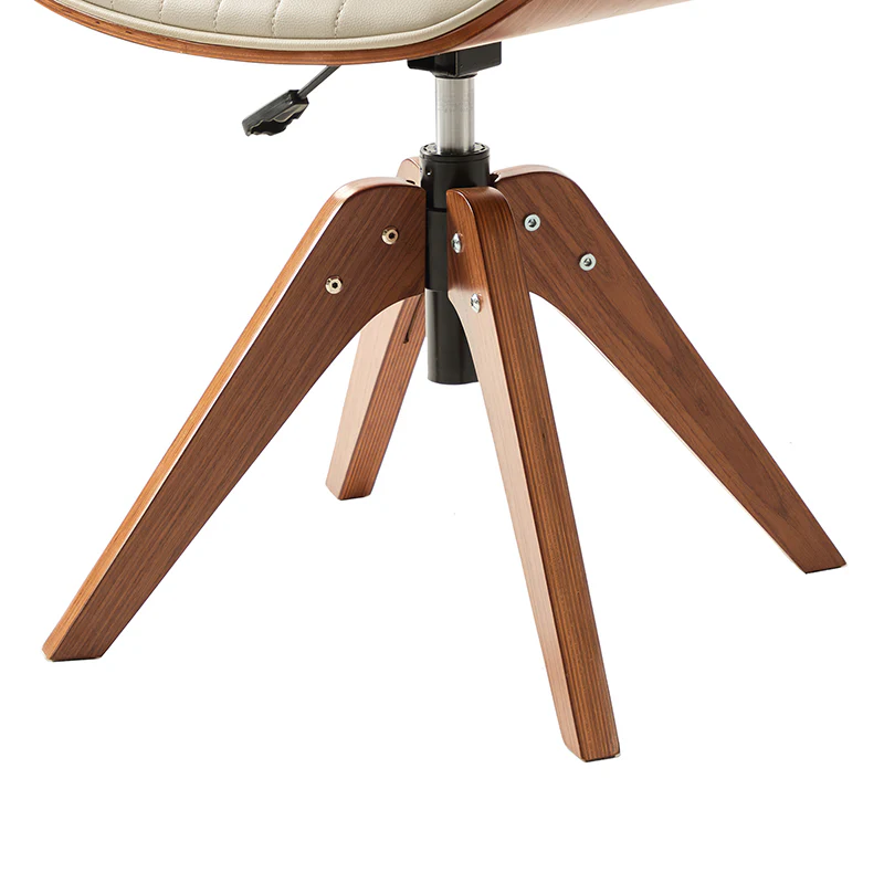 Griselda Adjustable Office Chair with Stable Wooden Structure & Ergonomic Backrest - Image 8
