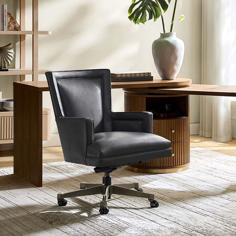 Adrian Genuine Leather Office Chair – Ergonomic, Adjustable, Modern Design - Image 9