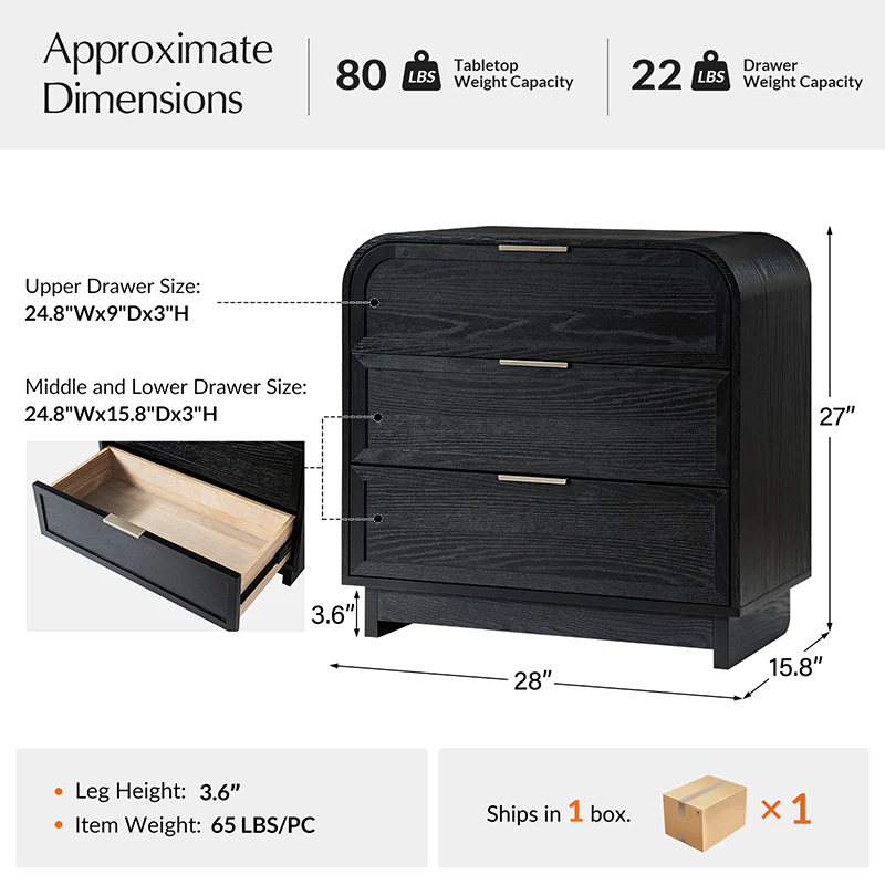Albert Yanick 3-Drawer End Table - Image 10