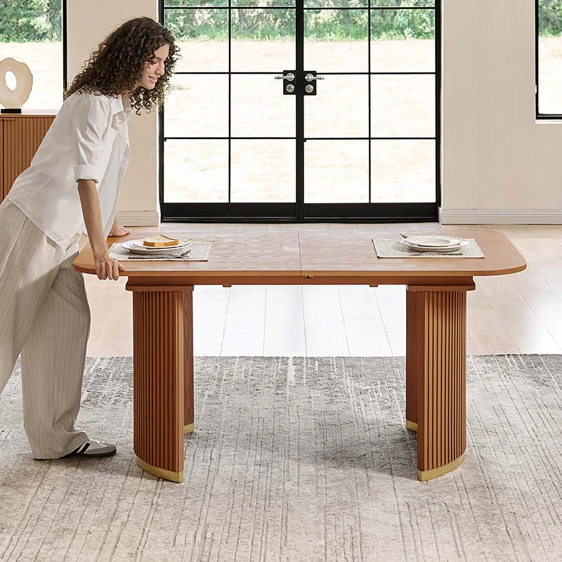 American Modern Fluted Extendable Multi-Functional Table - Image 12