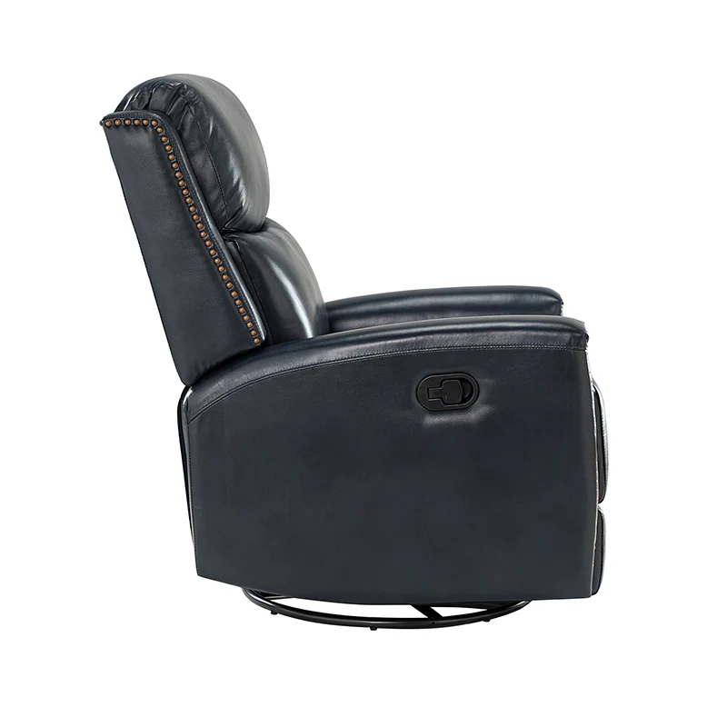 Aniceta 30.31" Wide Genuine Leather Swivel Rocker Glider Recliner - Image 22