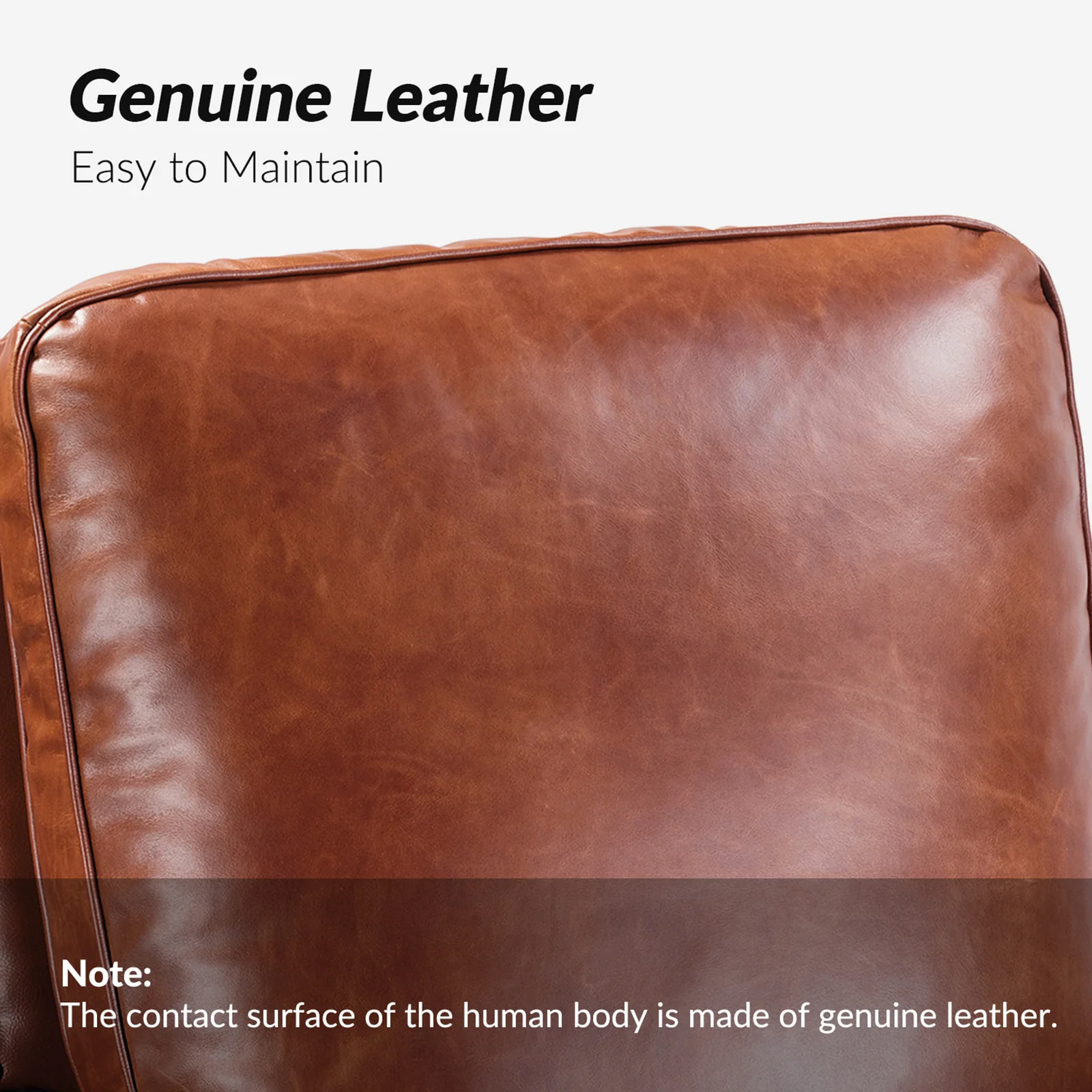 Annabelle Genuine Leather Recliner Chair(Optional Types) - Image 54
