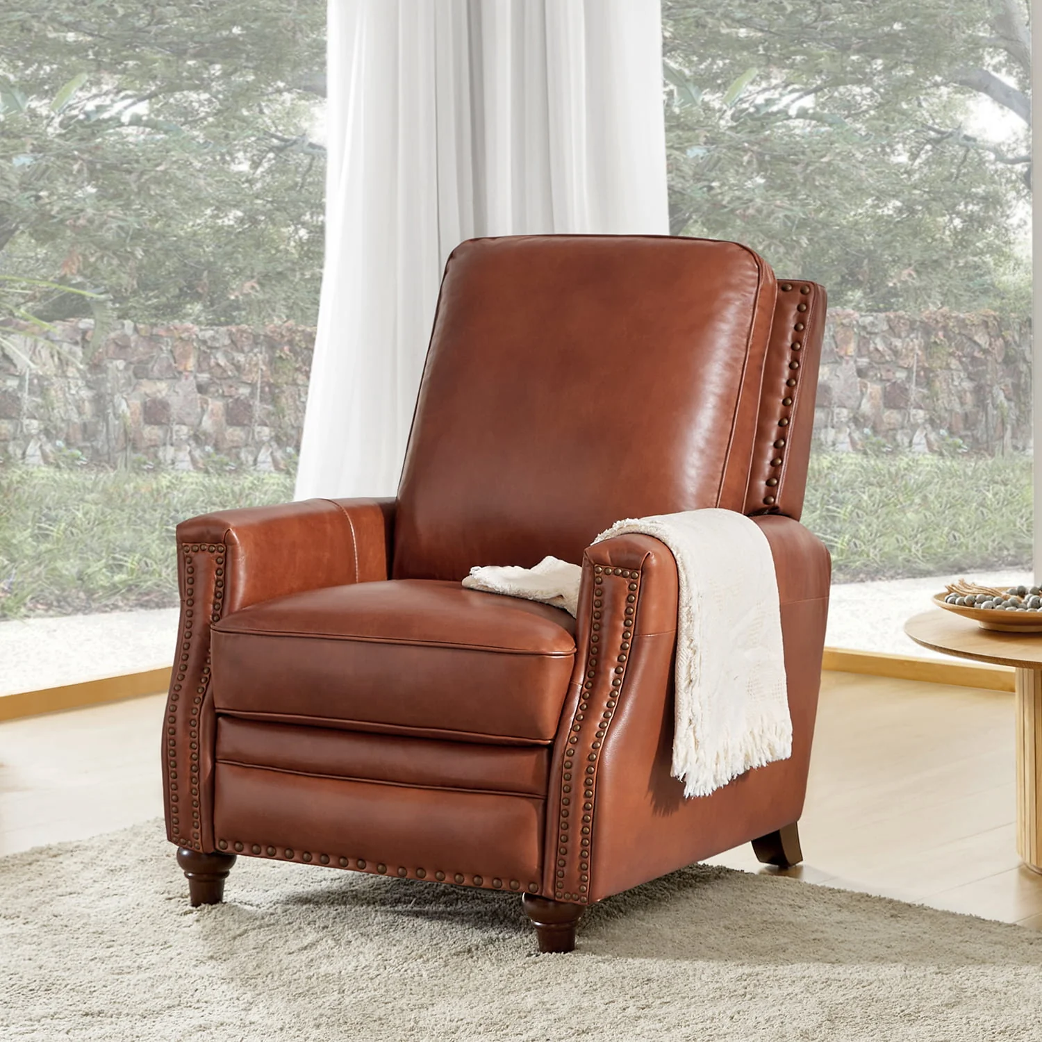 Annabelle Genuine Leather Recliner Chair(Optional Types) - Image 9