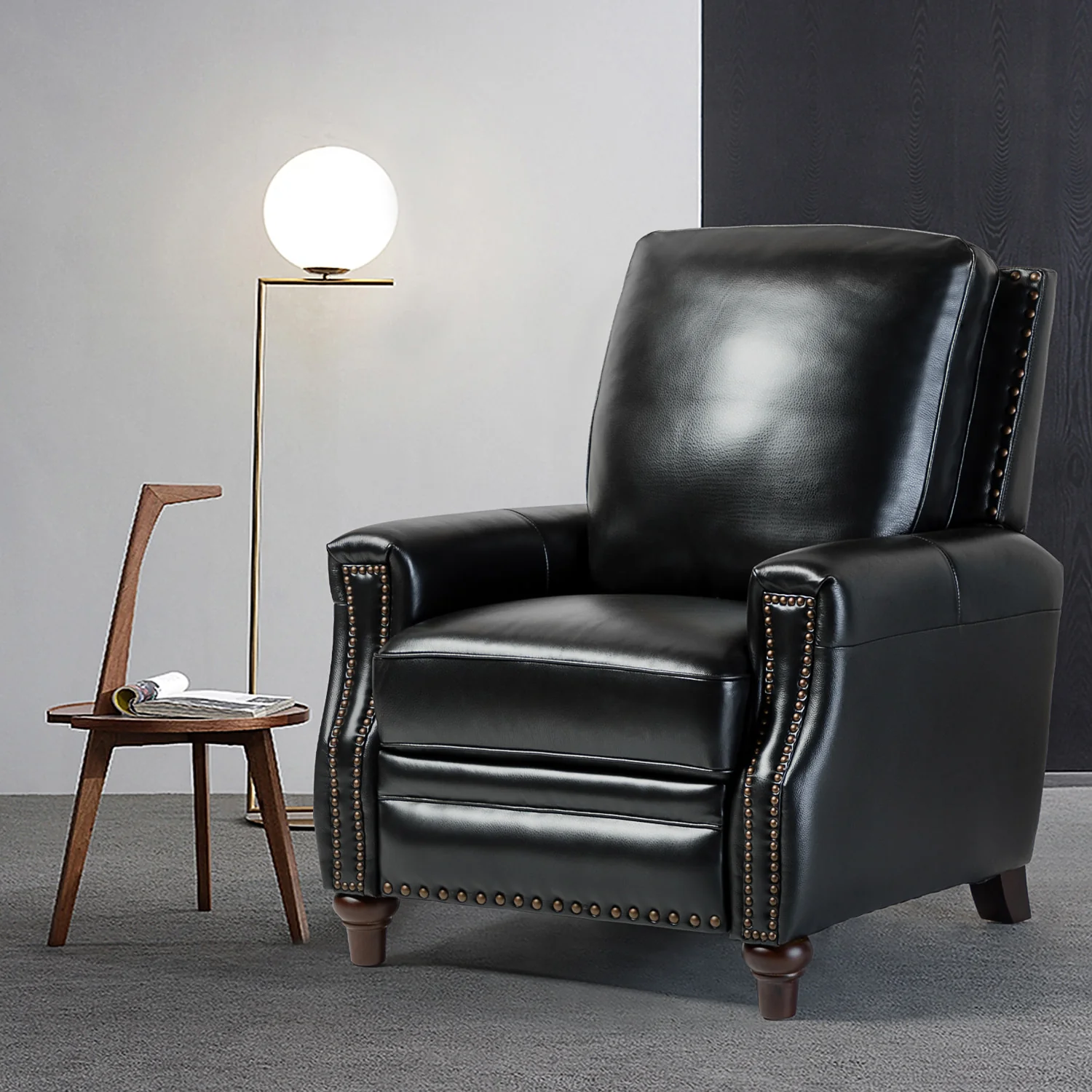 Annabelle Genuine Leather Recliner Chair(Optional Types) - Image 90
