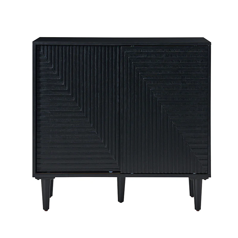 Archie 34" Tall 2-Door Accent Cabinet – Compact Multifunction Storage Cabinet for Entryway, Living Room or Bedroom - Image 12