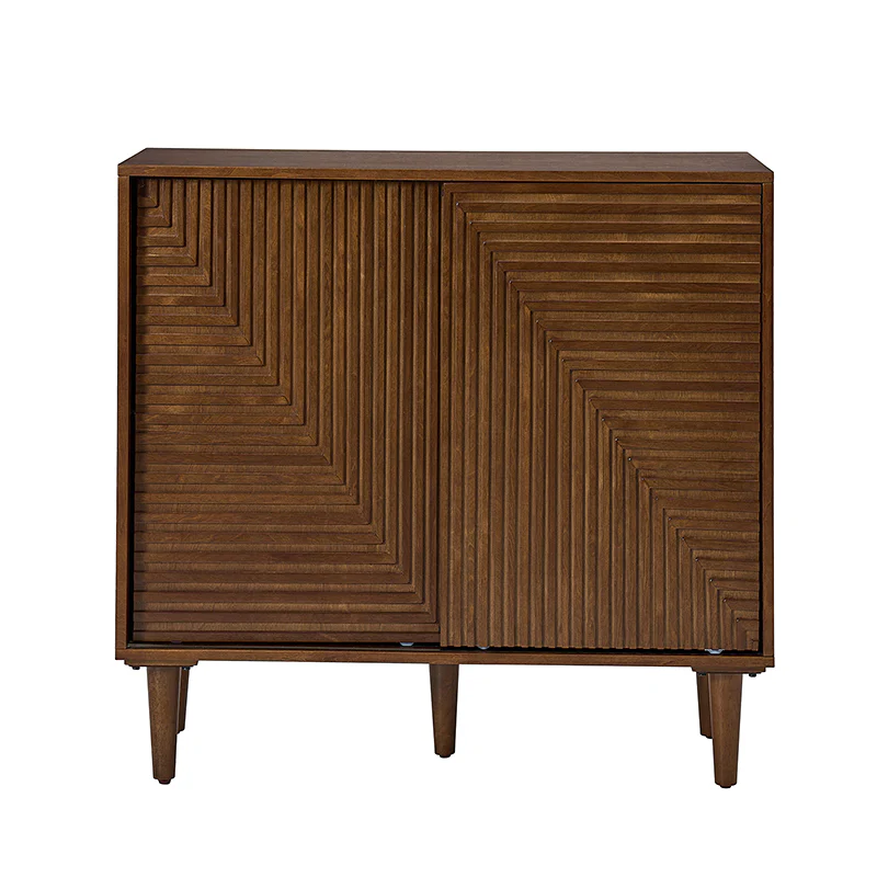 Archie 34" Tall 2-Door Accent Cabinet – Compact Multifunction Storage Cabinet for Entryway, Living Room or Bedroom - Image 4