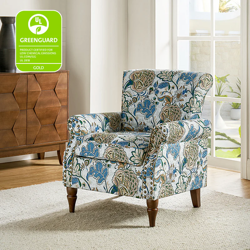 Artemisa Modern Floral Pattern Upholstered Armchair - Image 34