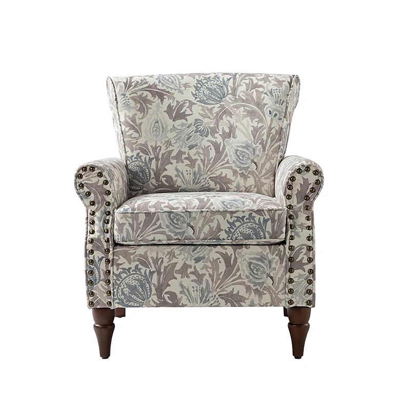 Artemisa Modern Floral Pattern Upholstered Armchair - Image 84