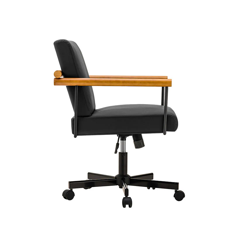 Aurora Solid Wood Armrests Office Chair - Image 5