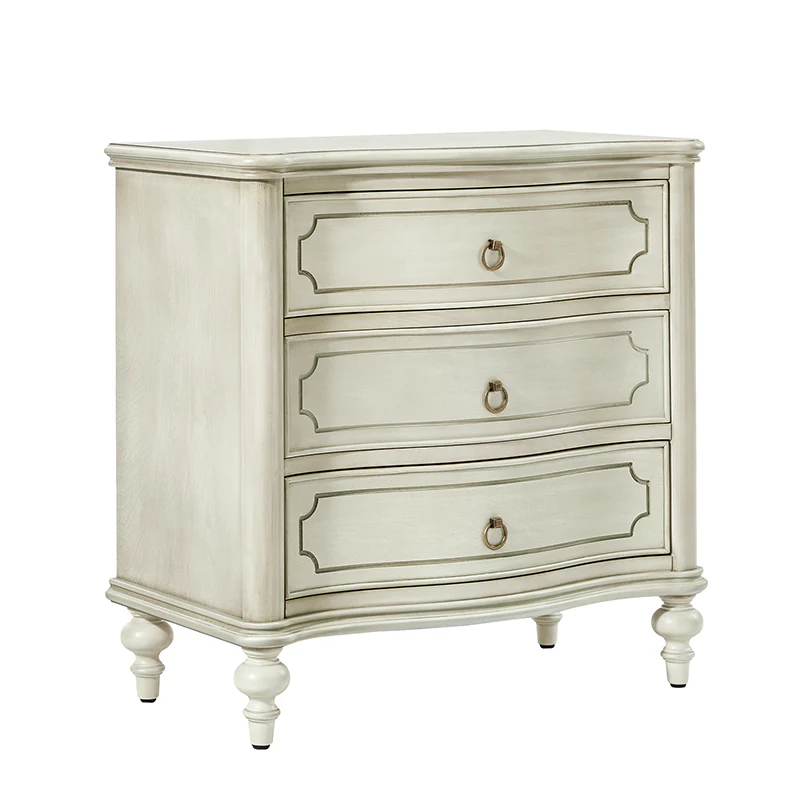 Bernhard 3-Drawer Traditional Style End Table Chest with Built-In Outlets(Optional Types) - Image 11