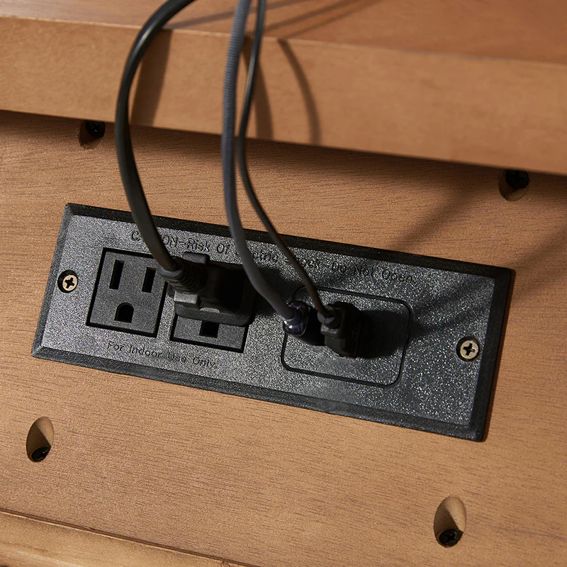 Bernhard 3-Drawer Traditional Style End Table Chest with Built-In Outlets(Optional Types) - Image 7