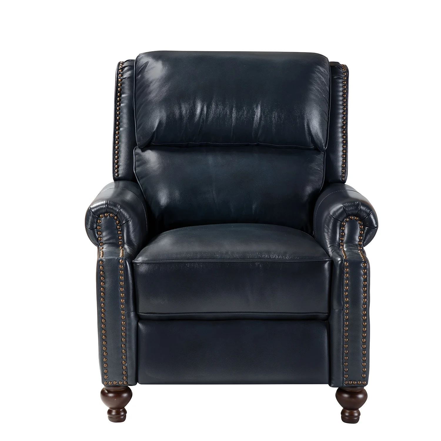 Consuela Mid-century Genuine Leather Recliner - Image 20