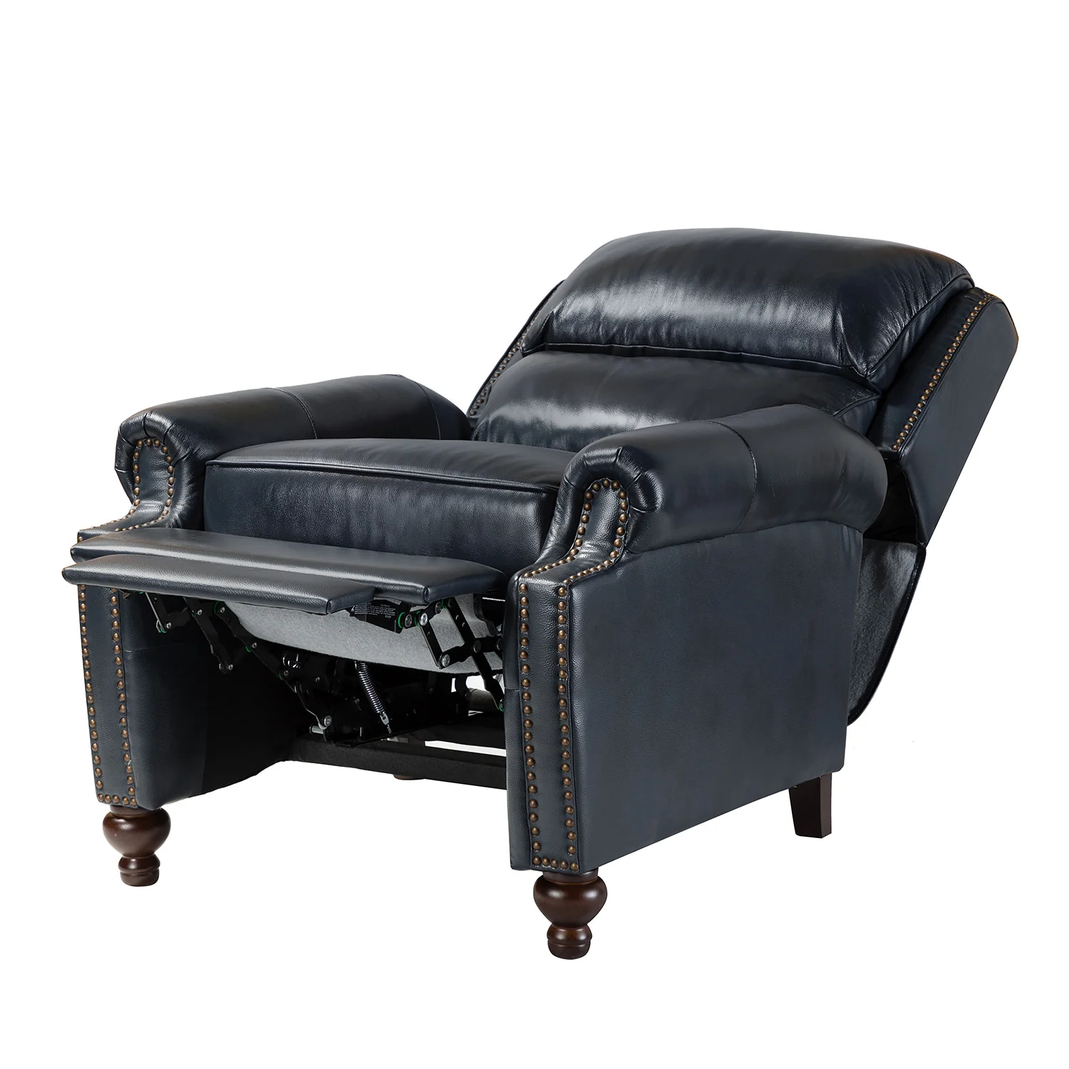 Consuela Mid-century Genuine Leather Recliner - Image 22