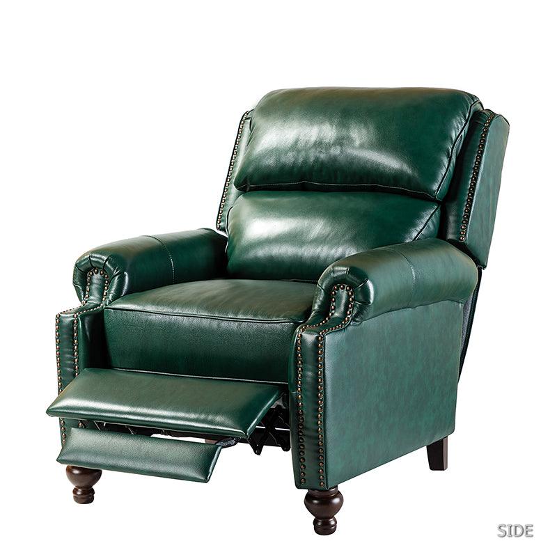 Consuela Mid-century Genuine Leather Recliner - Image 37