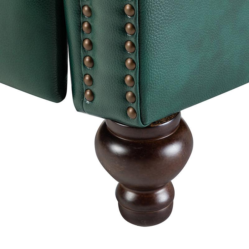 Consuela Mid-century Genuine Leather Recliner - Image 40