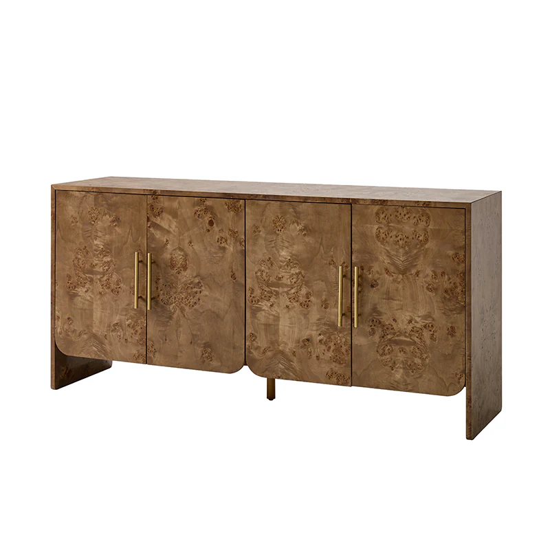Contemporary Burl Veneer Cabinet for Stylish Living - Image 15