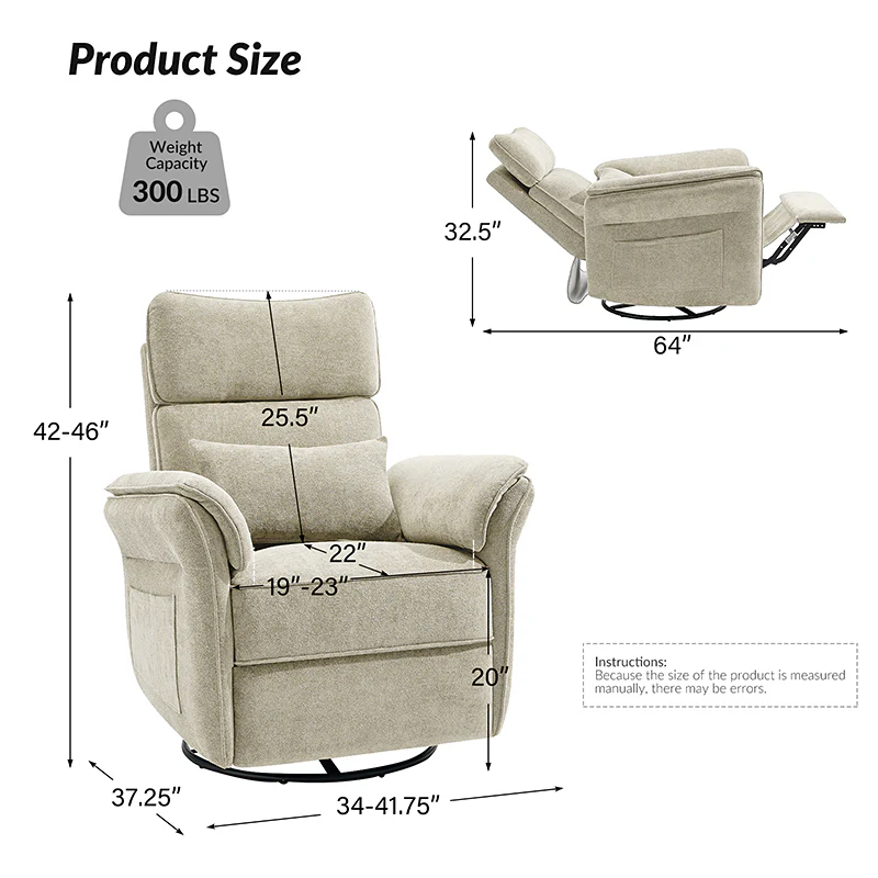 CUDDLESUPPORT ARMRESTS Nursery Power Recliner - Image 37