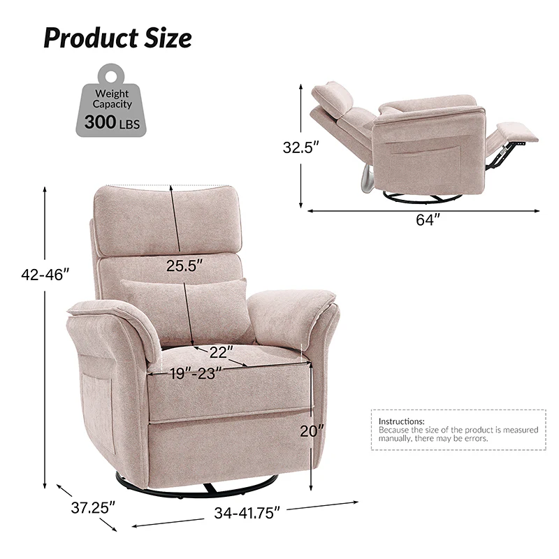 CUDDLESUPPORT ARMRESTS Nursery Power Recliner - Image 64