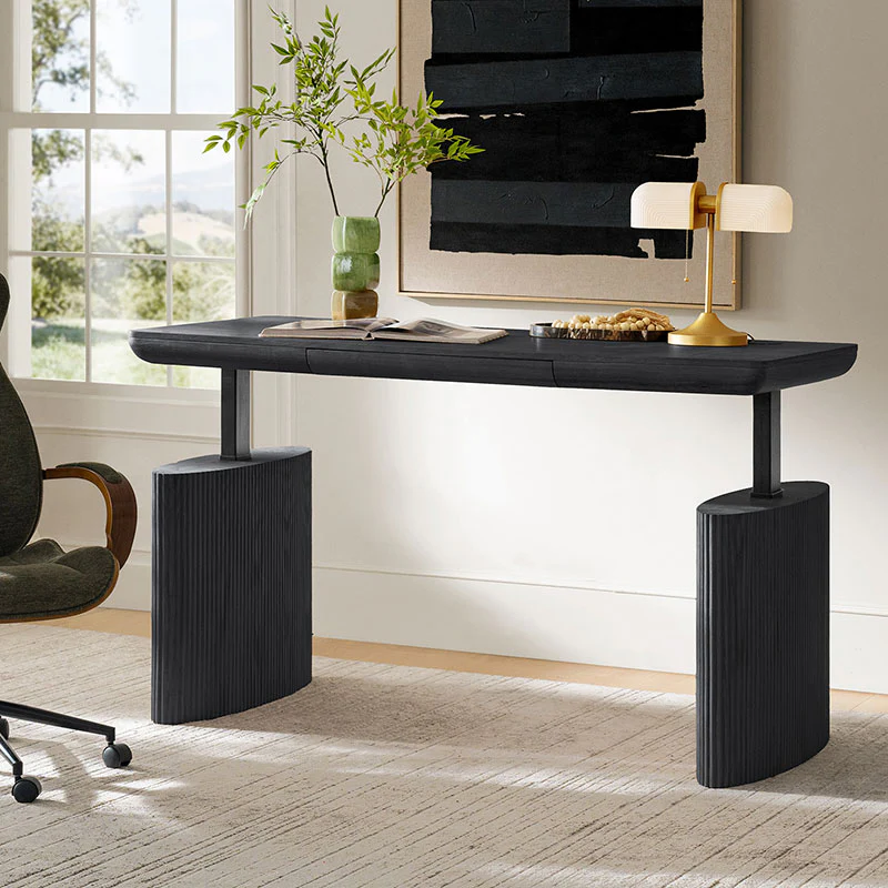 Elena Fluted Adjustable Standing Desk - Image 12