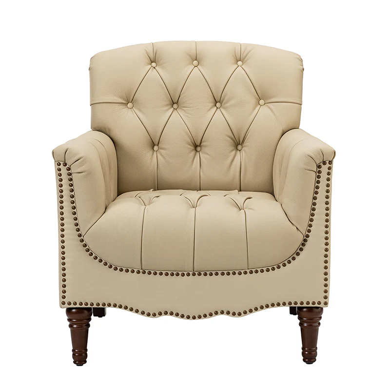 Enrique Genuine Leather Armchair - Image 36