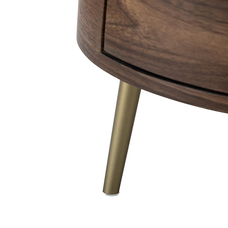 Etta 26" Tall Drum 3 - Drawer Round Boho End Table - Image 8