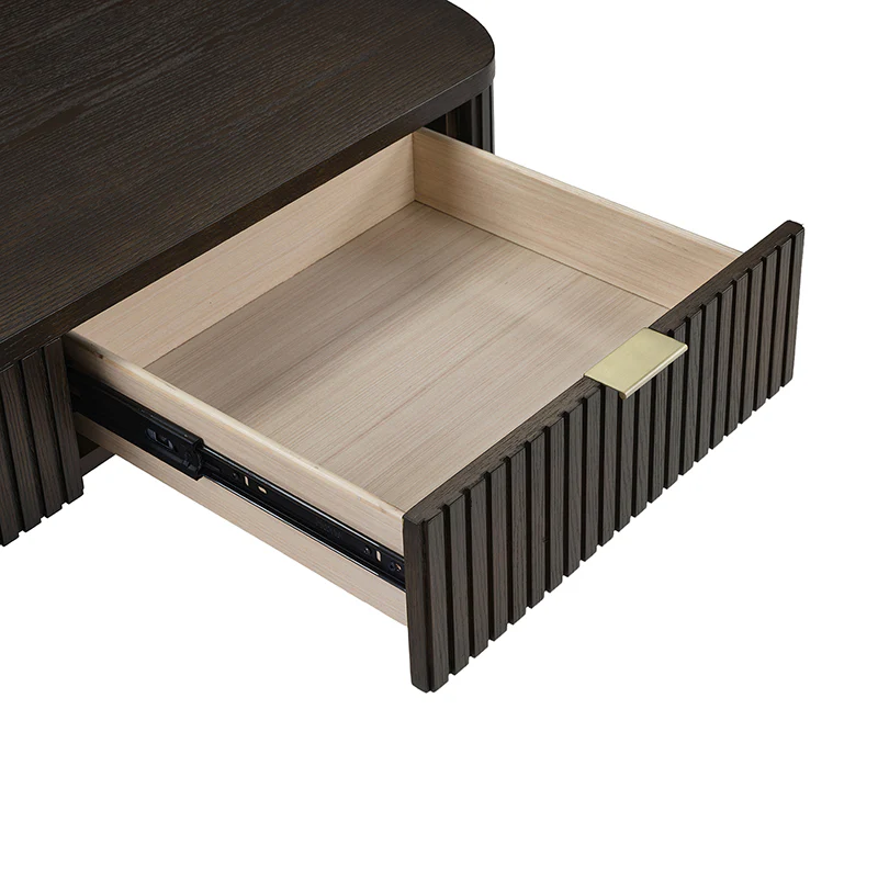 Filipo Modern Fluted Coffee Table with Drawers - Image 24
