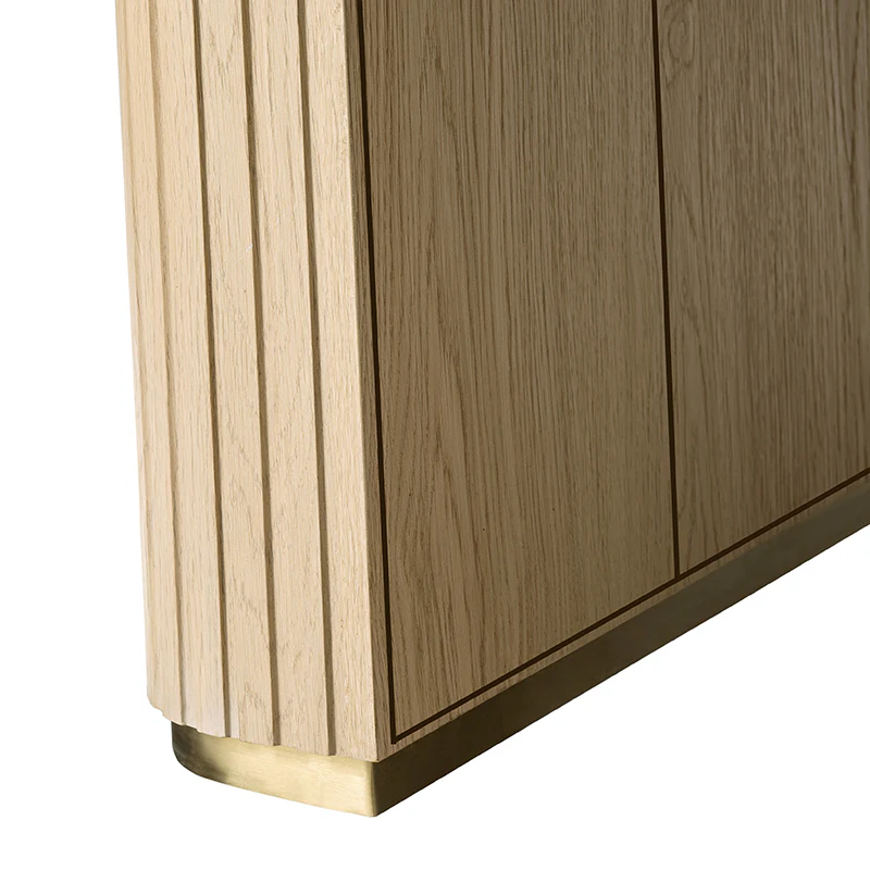 Alina Fluted Design Electric Height-Adjustable Desk with Drawers - Image 6