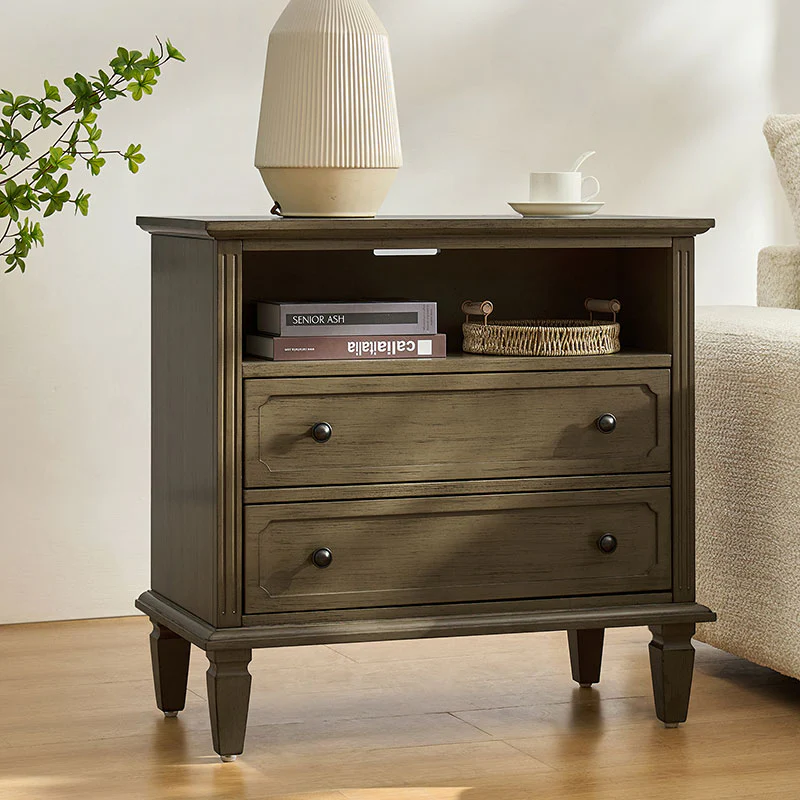 Galatea 2 - Drawer Solid Wood End Table Chest(Optional Types) - Image 22