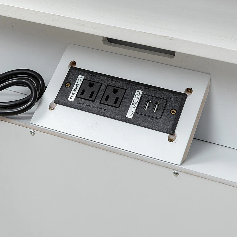 Grace 2 - Drawer End Table Chest with Built-in Outlets - Image 12