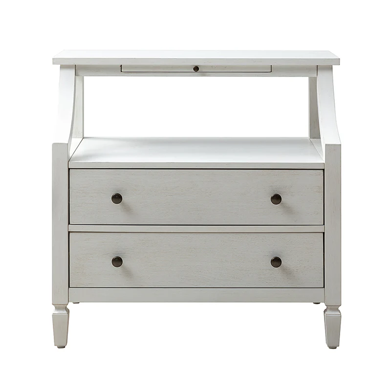 Grace 2 - Drawer End Table Chest with Built-in Outlets - Image 9