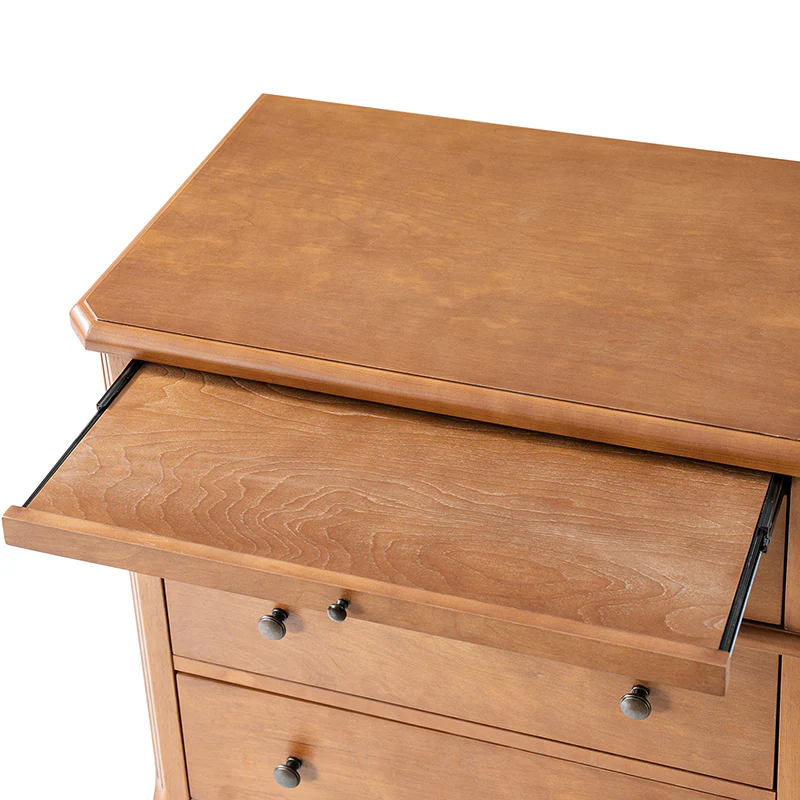 Griselda Transitional 3-Drawer End Table with Hidden Compartment, Pull-Out Tray & Power Outlet Solid Wood Elegance - Image 6