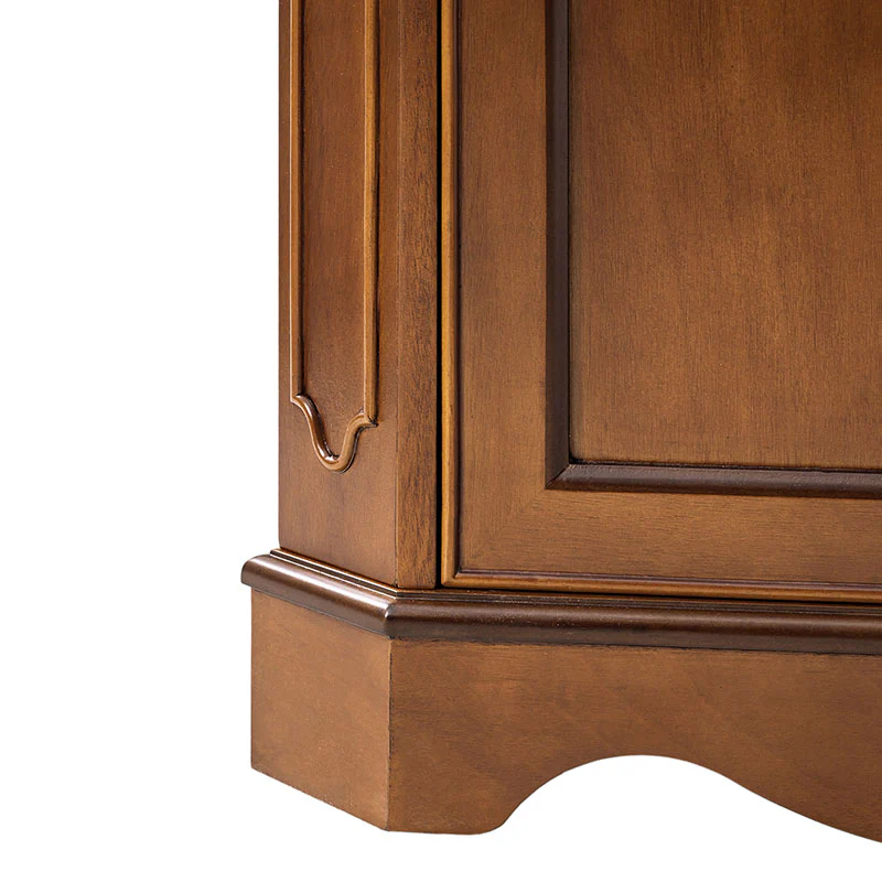 Hagen Traditional 2-Door Corner Cabinet – 30″ H Classic Wood Storage Cabinet with Decorative Molding - Image 16
