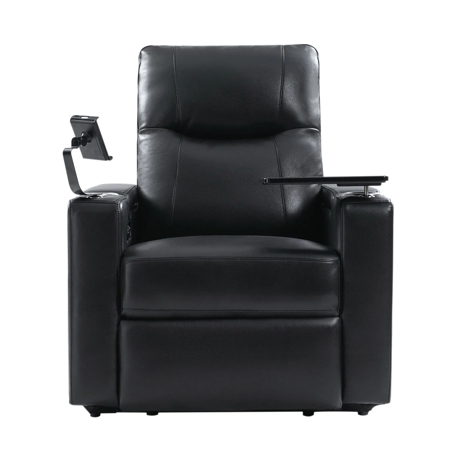 Iliana Electric Genuine Leather Recliner with Small Table and Phone Holder - Image 15
