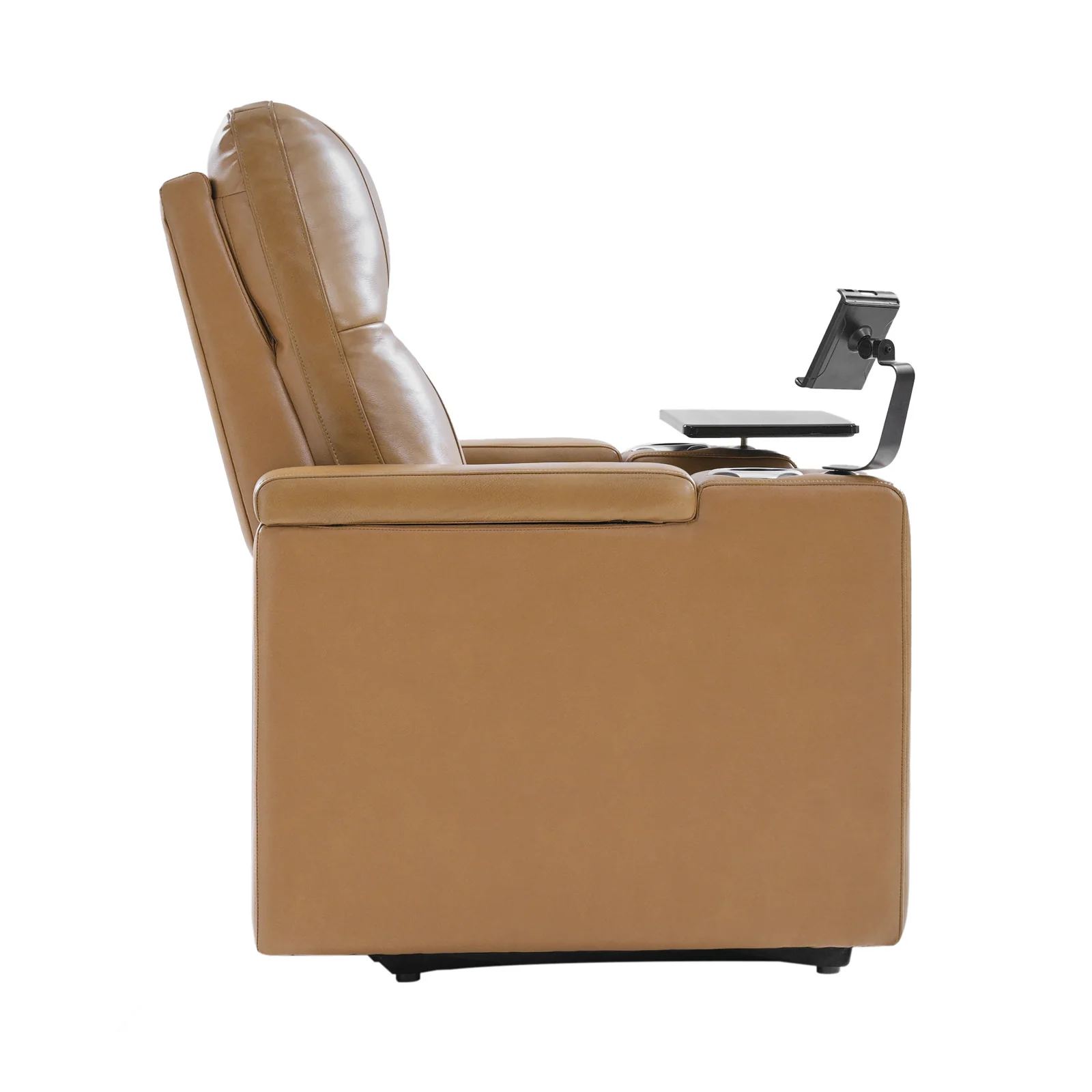 Iliana Electric Genuine Leather Recliner with Small Table and Phone Holder - Image 6