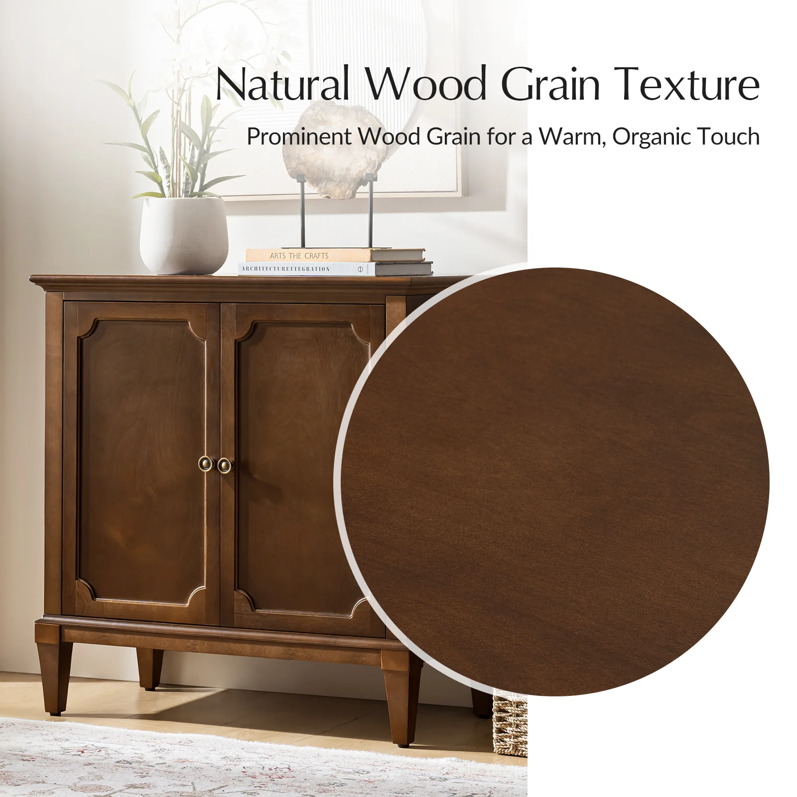Jane Wood Veneer Sideboard with Adjustable Shelves, Available in 2-Door or 4-Door Options - Image 45