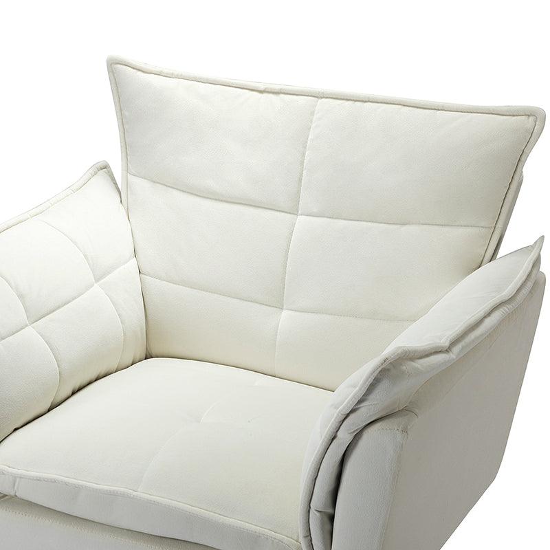 Jaxon Modern Velvet Accent Armchair with Gold Metal Legs - Image 7