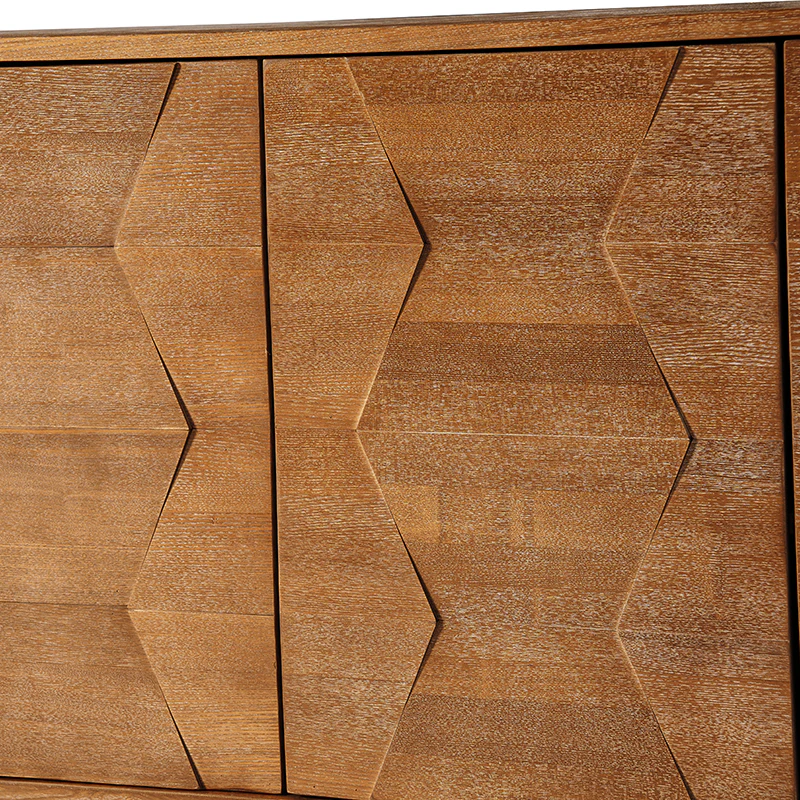 Kamu 60″ Wood Sideboard – Mid-Century Modern Storage Cabinet - Image 31