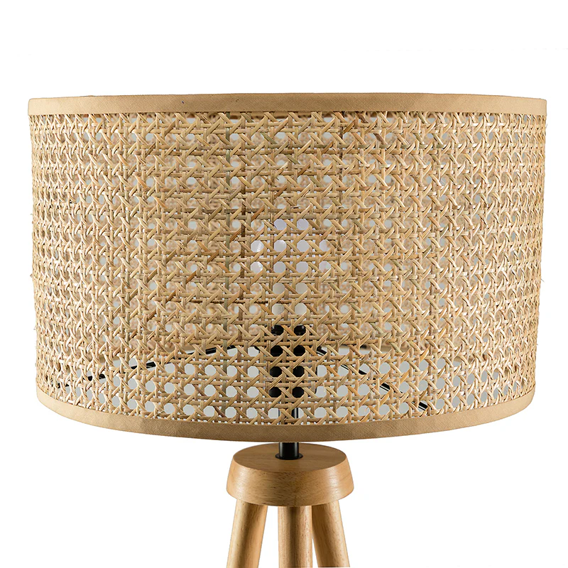 Easyshift™ Tripod Floor Lamp with Rattan Shade - Image 6