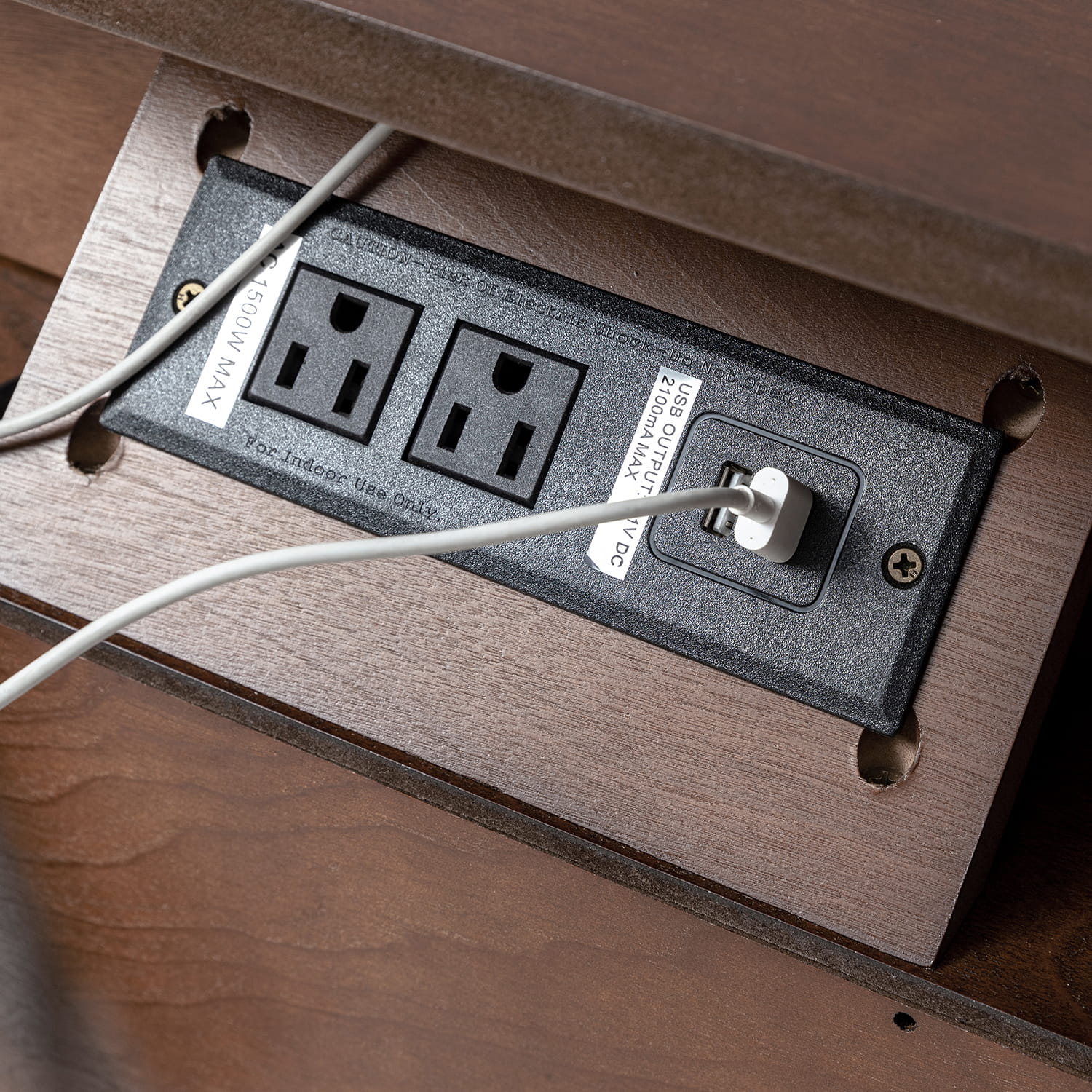Lilian 2 - Drawer Mid Century End Table with Built-in Outlets(Optional Types) - Image 35