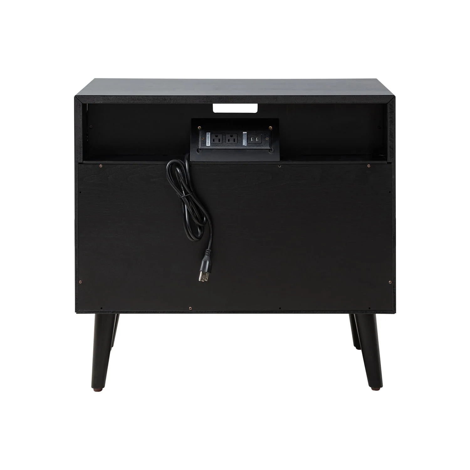 Lilian 2 - Drawer Mid Century End Table with Built-in Outlets(Optional Types) - Image 41