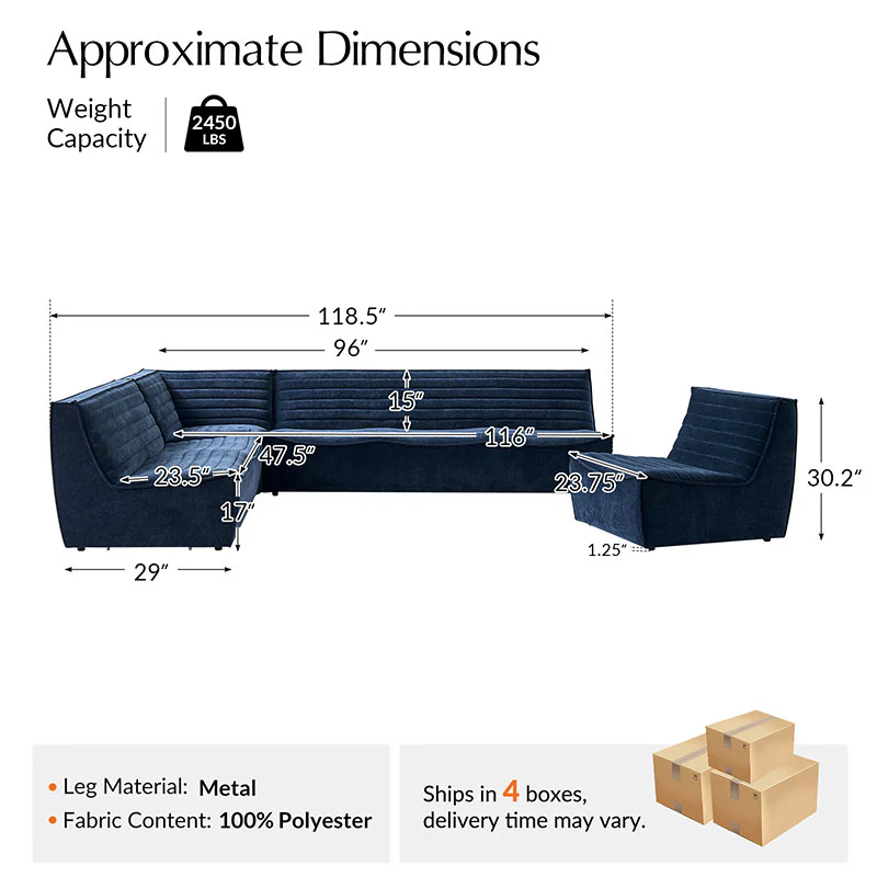 Macarena Modern Modular Sectional Sofa – Customizable Layout - Image 11