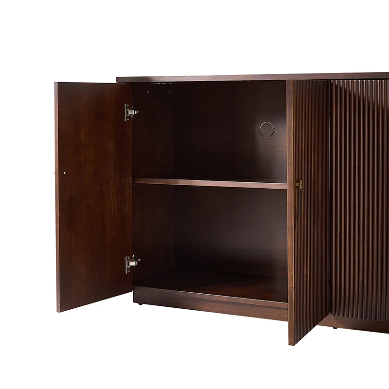 Mack Modern Fluted Solid Wood Sideboard with Elegant Storage Solution - Image 27