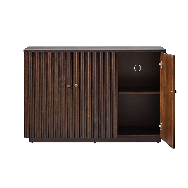 Mack Modern Fluted Solid Wood Sideboard with Elegant Storage Solution - Image 5