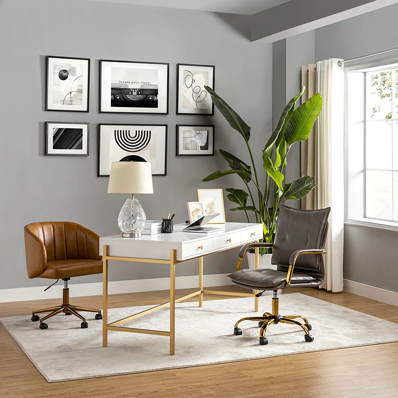 Michele Vegan Leather Task Accent Chair - Image 41