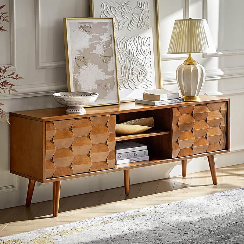 Velasco Mid-century Modern TV Stand with Built-in Cable Management - Image 17